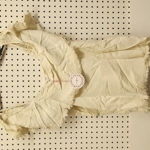 Ungee frayed hem top NWT off shoulder